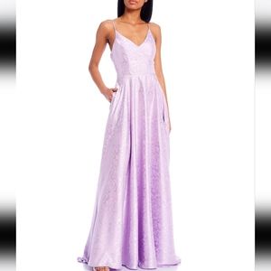 B Darlin Light Purple Maxi Dress
